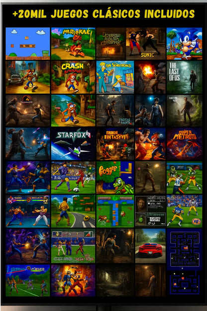 PlayRetro - Consola con +20mil Juegos Retro