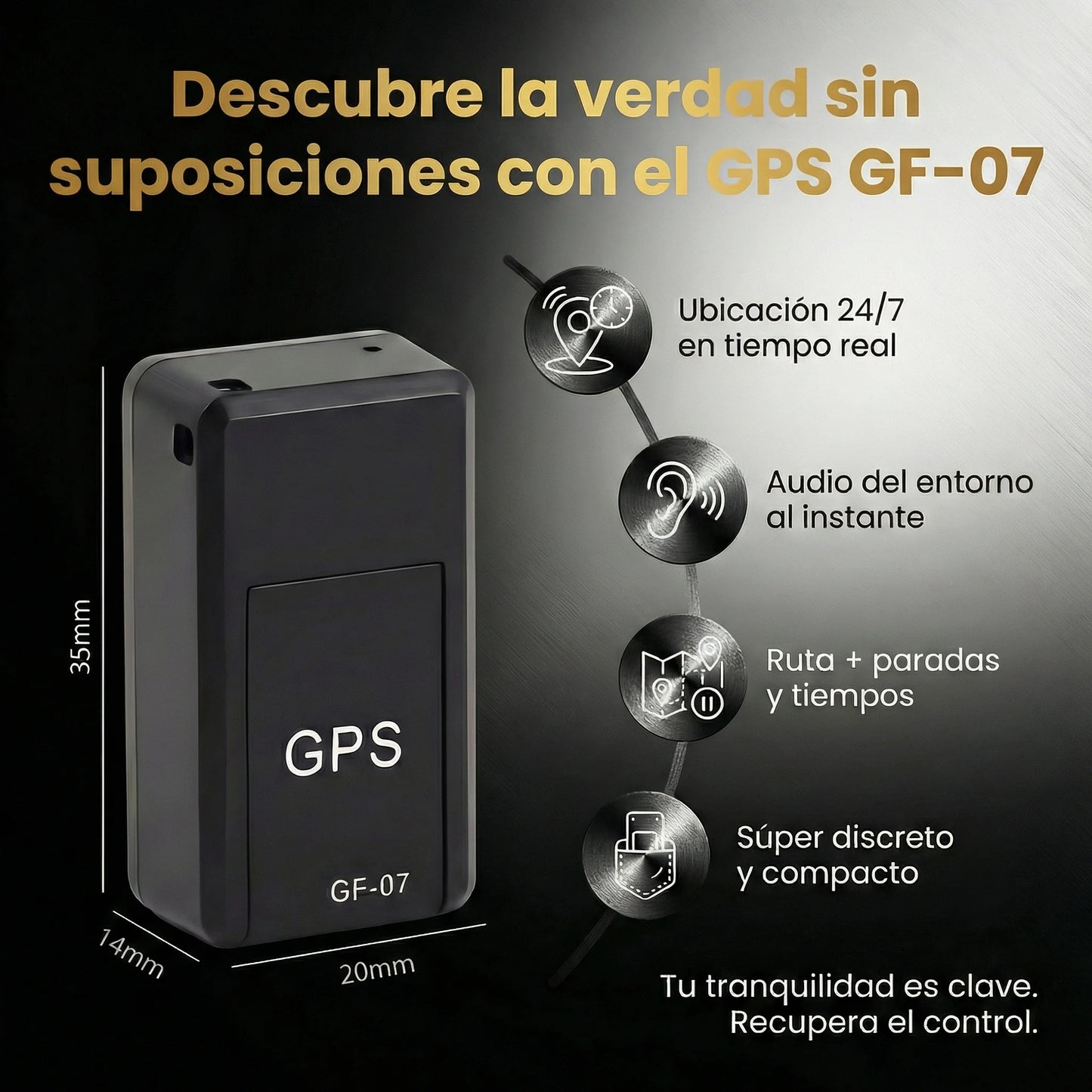 RastreaMax - GPS con Micrófono de Precisión