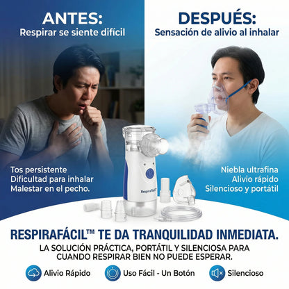 RespiraFácil™ – Nebulizador para adultos y niños💨