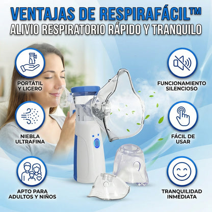 RespiraFácil™ – Nebulizador para adultos y niños💨