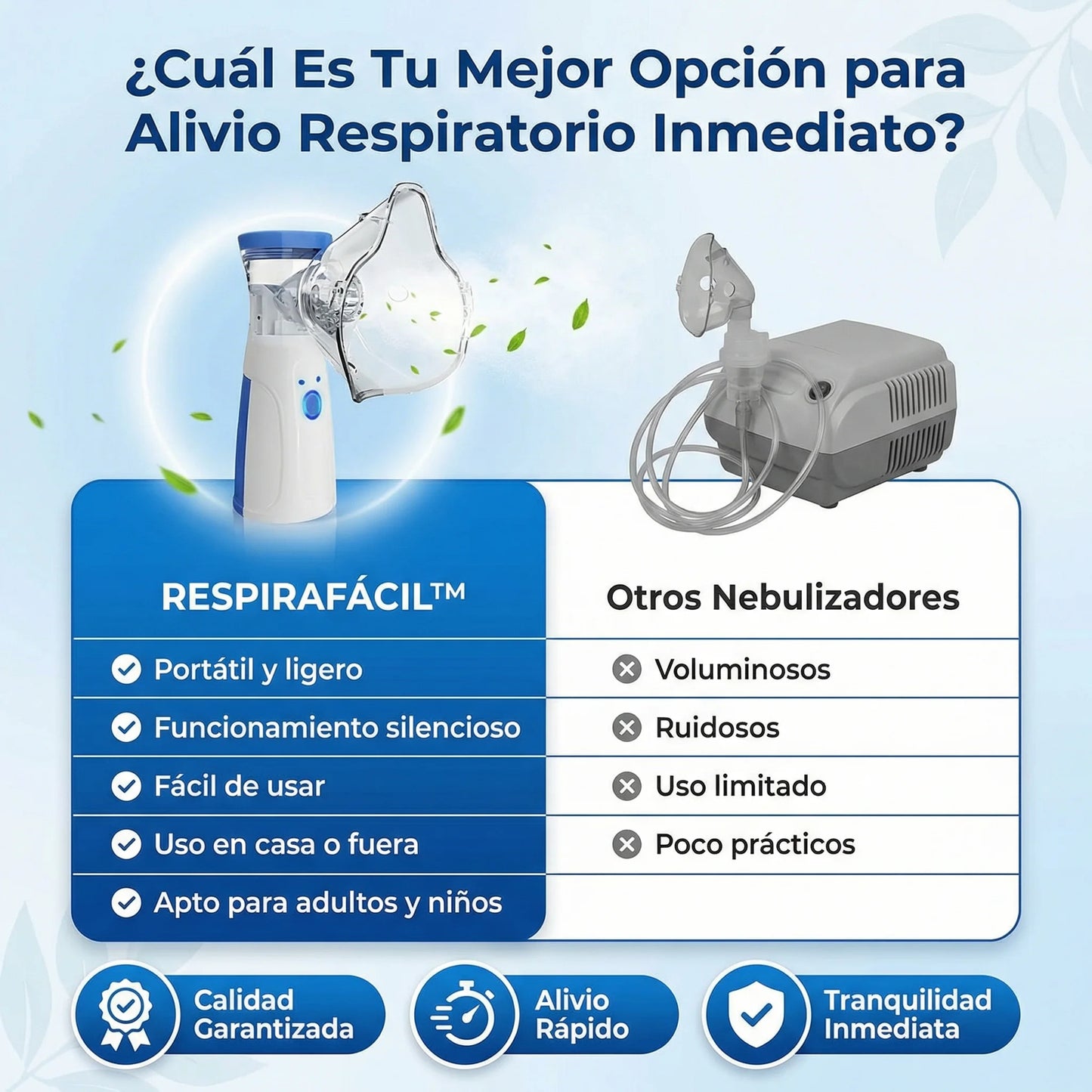 RespiraFácil™ – Nebulizador para adultos y niños💨